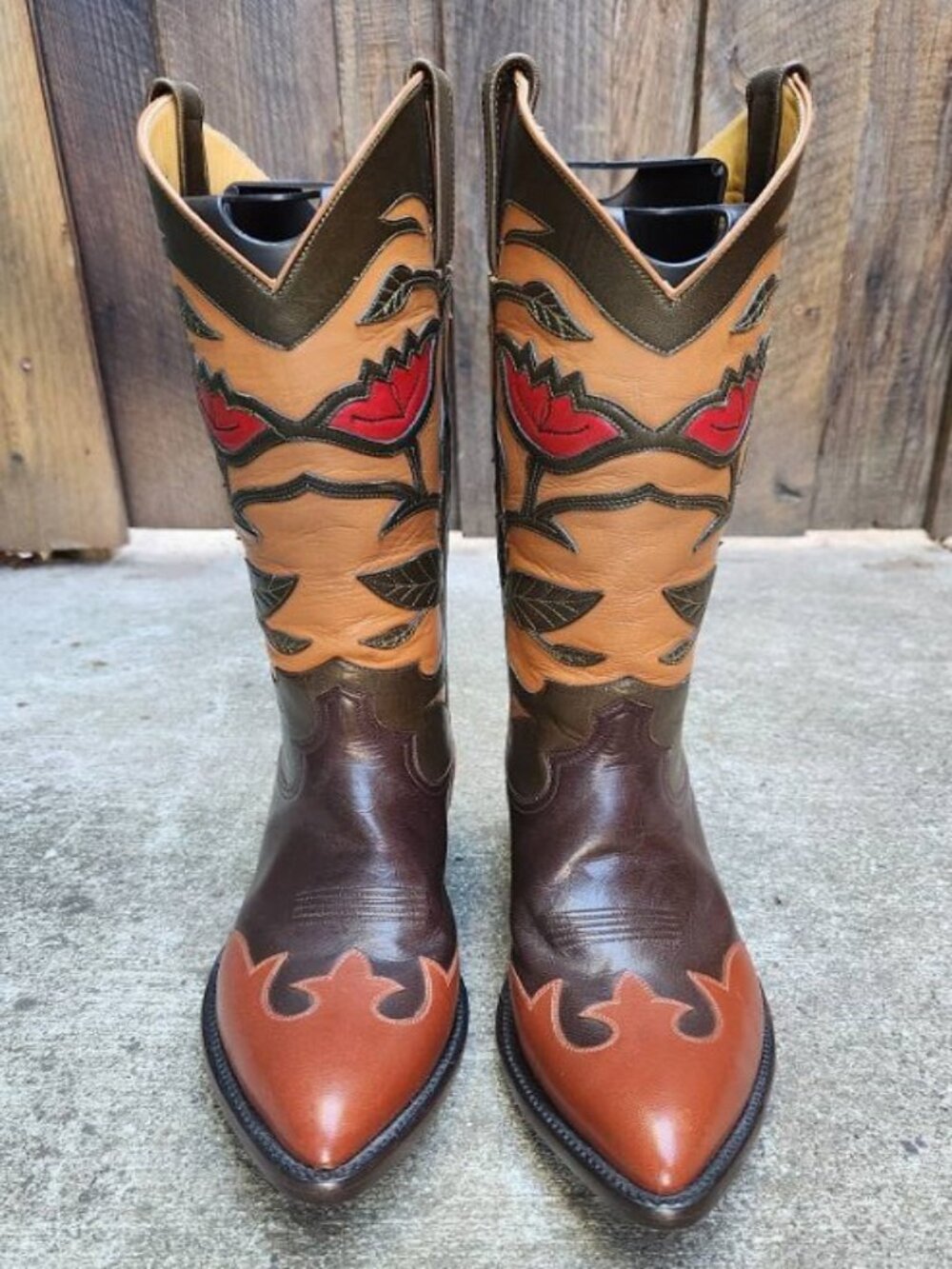 $2000 CABoots (NEW) Mens Custom Multi-Color Cowboy Boots 9D